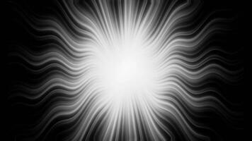 Groovy white spiral sunburst background animation, Seamless loop, Retro shiny light. video
