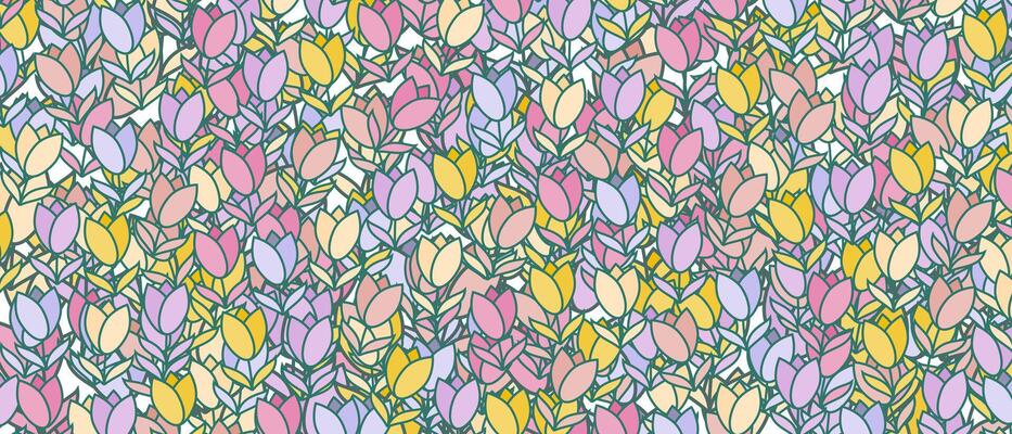 colorful floral flower pile abstract design background