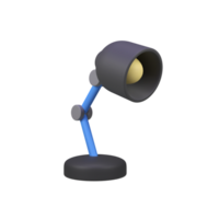 study desk lamp isolated 3d render icon illustration png