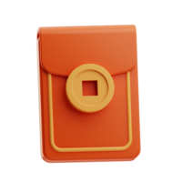 chinês envelope chinês Novo ano ilustração 3d png