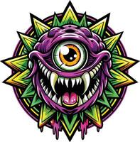 monster eye design vector