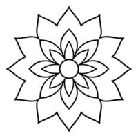 Mandala design for innovative craft projects vector