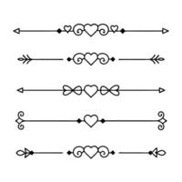 Abstract line dividers for modern compositions vector