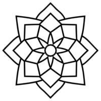Mandala design for artistic expression and relaxation vector