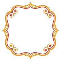 Monochrome vintage frame for classic projects vector