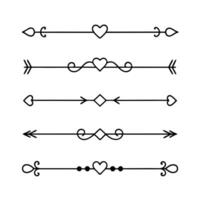 Geometric line dividers for sharp and clean visuals vector