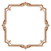 Vintage frame with scrollwork for classic elegance vector