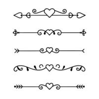 Line dividers for creative blog and website layouts vector