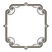 Classic vintage frame for timeless projects vector