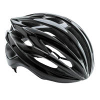 Close-Up of a Sleek Bicycle Helmet with Multiple Air Vents Isolated on Transparent Background png