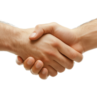 Two Hands Meeting in a Classic Handshake Pose Ideal for Business Communication and Networking Concepts png