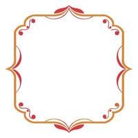 Oval vintage frame for nostalgic aesthetics vector