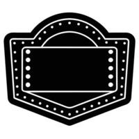 Dynamic Neon Sign Silhouette on White Background vector