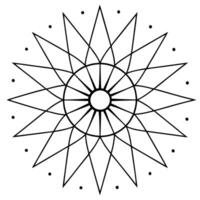 Mesmerizing mandala design for artistic projects vector