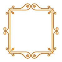 Rustic vintage frame for old-world charm vector