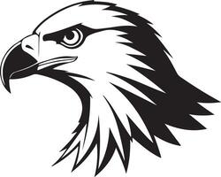 Eagle Silhouette in Flight Over Mountain Peaks vector