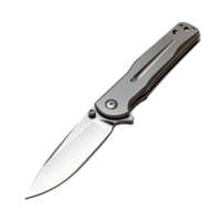 Stylish Pocket Knife with Durable Handle and Sharp Blade Isolated on a Transparent Background png