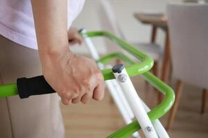 A Person Using a Modern Walker in a Bright and Welcoming Living Space for Increased Mobility photo