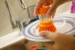 An Extremely Effective Cleaning Tool Specifically Designed for Kitchen Utensils and Bowls photo