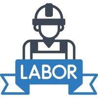 Labor illustration with isolated background vector