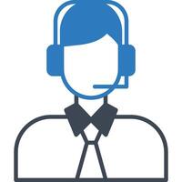 Dispatcher illustration with isolated background vector