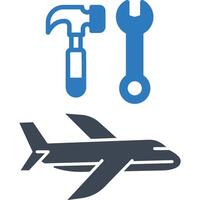 Aircraft Mechanic illustration with isolated background vector