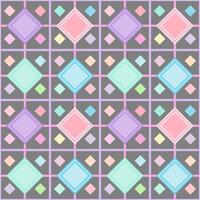 Diamond Pastel Colorful on Seamless Pattern. Tile style. vector