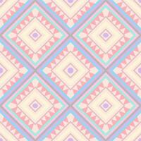 Bohemian of pastel colorful. Seamless pattern. Geometric style. vector