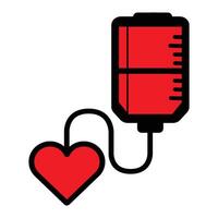 love Chemotherapy icon design vector