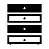 cabinet drawer icon vector