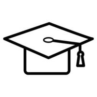 Education graduate icon flat vector