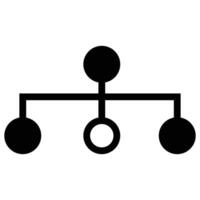 Classification icon silhouette vector