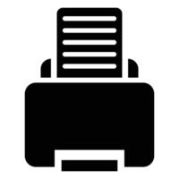 Printer black icon Design vector