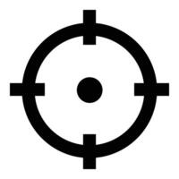 Aiming target isolated vector