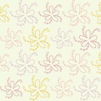 A colorful flower pattern on a white background vector