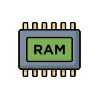 RAM Icon High Quality Visuals for Your Projects vector