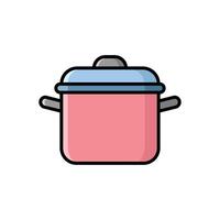 cooking pot icon design template simple and clean vector