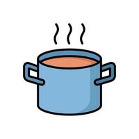cooking pot icon design template simple and clean vector