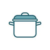 cooking pot icon design template simple and clean vector