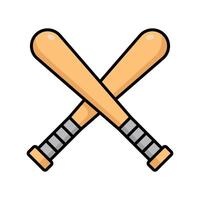 Colorful Baseball Bat Icon Add Vibrance to Your Artwork vector