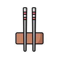 Customizable Chopsticks Icon Versatile for Various Themes vector