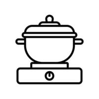 cooking pot icon design template simple and clean vector