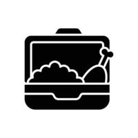 Compact Lunchbox Icon Ideal for On the Go Designs vector