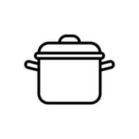 cooking pot icon design template simple and clean vector