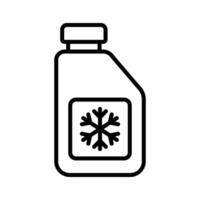 Minimalist Engine Coolant Icon Simple and Clean Look vector