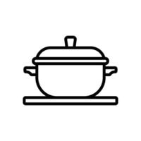 cooking pot icon design template simple and clean vector