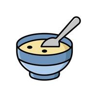 Healthy Soup Icon Fresh and Nutritious Look vector