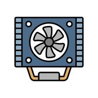 CPU Cooler Icon Eye-Catching Visuals for Your Projects vector