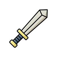 Customizable Sword Icon Versatile for Various Themes vector