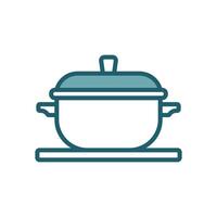 cooking pot icon design template simple and clean vector